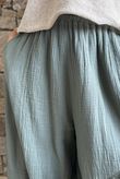Tasha Cushion Cotton Driftwood Bloom Pant Khaki